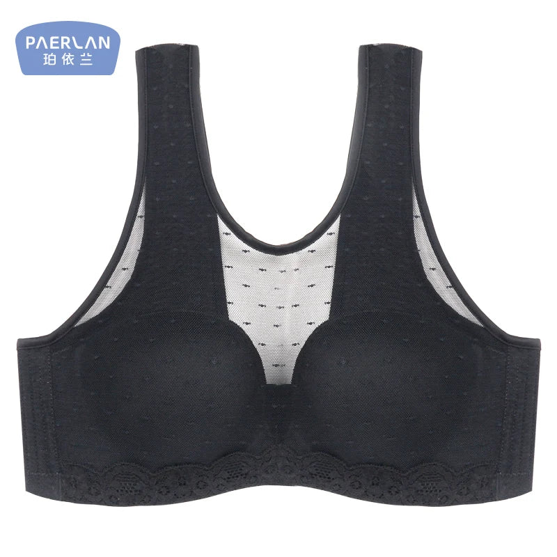 PAERLAN White tube top anti-glare without steel ring gathered female bra half cup beautiful back vest wrap underwear