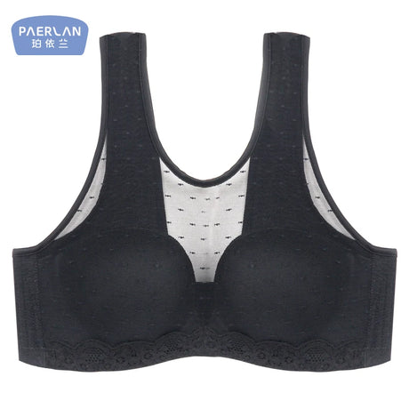 PAERLAN White tube top anti-glare without steel ring gathered female bra half cup beautiful back vest wrap underwear
