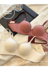 8cm Extreme Push Up Bra for Small Chest AA-A-B Cup Ultra Thick Padding Wireless Bra for Max Lift Deep Plunge Seamless Lingerie