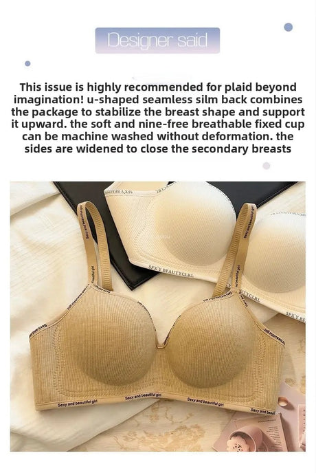8cm Extreme Push Up Bra for Small Chest AA-A-B Cup Ultra Thick Padding Wireless Bra for Max Lift Deep Plunge Seamless Lingerie