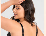 Women's Hollow Out Cup Push Up Bra Full Coverage Supportive  Underwire Female Balconette Lingerie 34 36 38 40 42 D E F G H I J