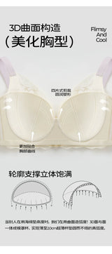 Lace Embroidery Balconette Bra for Women Lightly Padded Underwire Lingerie Large Sizes 34 36 38 40 42 B C D E F G Cups