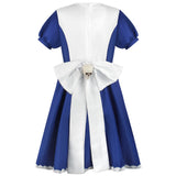 Women's Anime Alice Cosplay Costume with Necklace Alice Dress Maid Apron for Halloween Game Madness Returns Theme Girls' Outfit