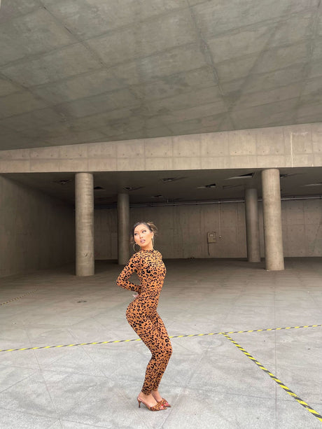 Women European Style Sexy Flocking Sheer Jumpsuit Long Sleeve Slim Fit Bodycon One Piece Outfit Fashion Party Clubwear