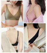 SUJIIN Sexy Wireless Bras for Women Plunge Seamless Invisible Padded Push Up Bra Comfortable Smoothing Female Bralette Bh MX074G