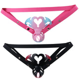 LICKER ABS Simulated Labia Cross-dresser Chastity Cage With loyalty Belt Wear Abstinence BDSM Penis Bondage Toys For Sissy Men