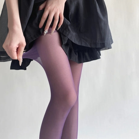 Blue Green Ultra-thin Nylon Thigh High Stockings Pantyhoses Women Sexy Women Tights Velvet Sexy Lingeries Hosiery Body Stockings