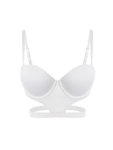 stylish sexy bra T-shirt underton beautiful back half cup smooth and exposed waist slim waist big exposed back push up bra