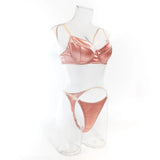 Krasapt Sexy Satin Lingerie 2 Pcs Sets Fancy Patchwork Bras And Thongs Underwear Suits Attractive Bilizna Intimate Erotic Set