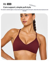 Sexy Fitness Yoga Bras Race Back Sports Bras Nylon Top Women Bra Breathable Underwear for Women Gym Yoga Bras Solid Color