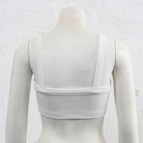Knitted Cotton Women'S Tube Top Stretchy Ribbed Sleeveless Streetwear Slim White Crop Tops Sexy Summer Tops Cami Femme