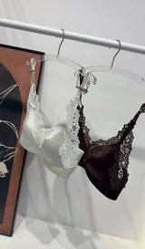 Women's Lace Backless Bras Plunge Strappy Bralette Soft Support Seamless Invisible Underwear Cami Top Plus Size Push Up