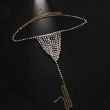 Stonefans New Rave Pearl Jewellry Accessories Waist Chain Fashion 2025 Summer Club Sexy Thong Panties G String Bikini Women Gift