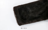 Nerazzurri Autumn Winter Extra Long Thick Warm Brown Fluffy Faux Mink Fur Coat Women Luxury Elegant Chic Furry Overcoat 2024
