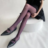 Blue Green Ultra-thin Nylon Thigh High Stockings Pantyhoses Women Sexy Women Tights Velvet Sexy Lingeries Hosiery Body Stockings