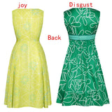 Movie Joy Disgust Cosplay Costume for Women Dress Halloween Costume Joy Disgust Outfits for Women Role Play