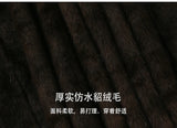 Nerazzurri Autumn Winter Extra Long Thick Warm Brown Fluffy Faux Mink Fur Coat Women Luxury Elegant Chic Furry Overcoat 2024
