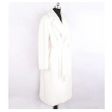 Mauroicardi Winter Long White Black Warm Thick Soft Flowy Fluffy Faux Fur Coat Women Sashes Loose Casual Furry Overcoat 2024