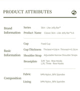 SUJIIN Sexy Seamless Wireless Bras for Women Push Up Padded Soft Support Invisible Lift V Neck Bralette Smooth Bra Female MX208