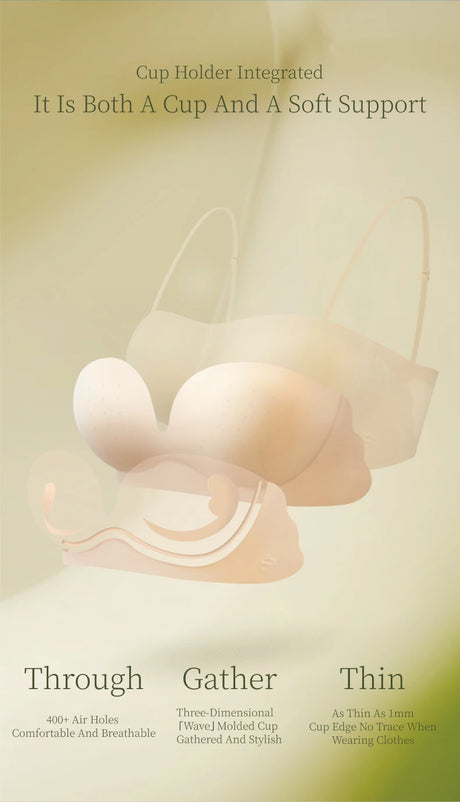SUJIIN Invisible Strapless Bra for Women Wireless Seamless Push Up Bralette Lady Summer Convertible Multiway Lift Bras Female