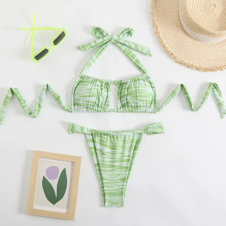 Sexy Bikini Women's Swimsuit 2026 Micro Swimwear High Cut Bandeau Bikinis Sets Two Piece Bathing Suit Swimming for Beach Wear