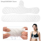 Women Bra Liners Washable Sweat Absorber Underboob Sweat Absorber Pads Non Woven Rectangle Insert Lining Sports Underwear Pads