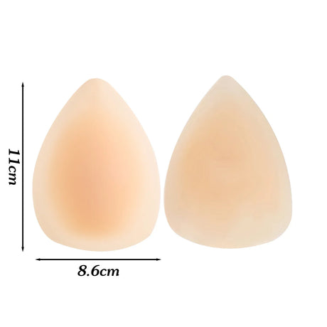 Self-adhesive Triangle Silicone Nipple Cover Women Invisible Ultra Thin Lifting Breast Pads Pasties Water-drop Bra Boobs Sticker
