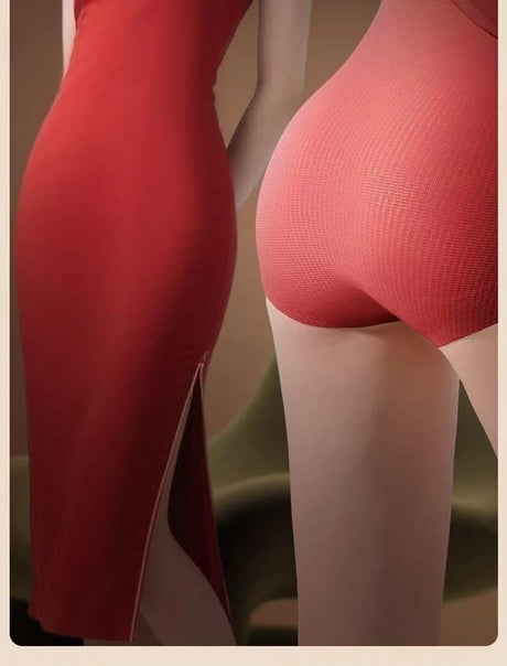 Seamless Shaping High Waist Panties Butt Lifting Tummy Control No Wedgie Yoga Women 10A Antibacterial Breathable Briefs