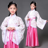 chinese Folk Dance new year clothes traditional hanfu for girls kids dragon dress ancient Stage Carnival costume Clothing skirt