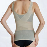 Mesh Thin Slimming Bodysuit Shaper Abdomen Tummy Control Postpartum Vest Lingerie Seamless Body Shaping Underwear Yoga