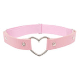 Faux Leather Heart Thigh Chain Single Layer Heart Thigh Ring Garter Leg Band Y2K Harajuku Punk Alt Girl Statement Leg Jewelry