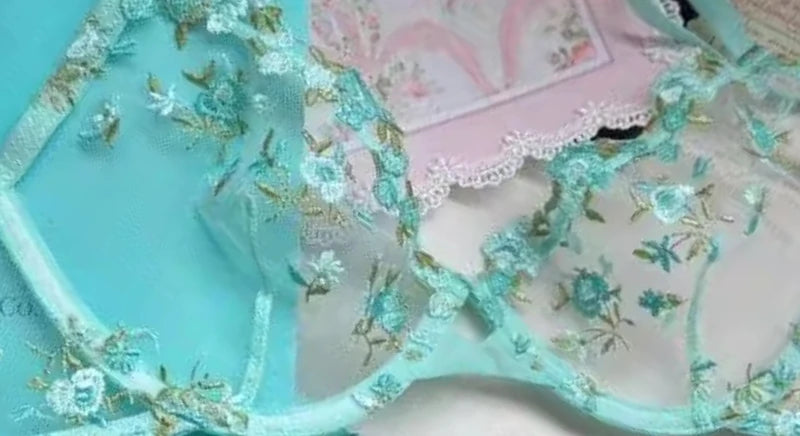 Sexy Sheer Lace Flower Embroidery Underwire Bra for Women, Large Breast Minimizer Anti‑Sagging Comfort Everyday Wear YEMOMO S‑XL