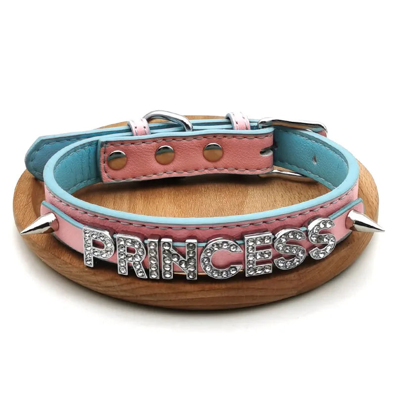 Sexy Customized Letters YES DADDY PRINCESS Rivet Spikes Collar Choker Necklace DIY Personalized Custom Chocker Cosplay Jewelry