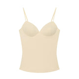 MUJER Sexy Corset Crop Top Woman Camisole Backless Short Tops for Women Sleeveless Bustier Tops Women Straps Tube Top Female