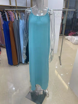 New Arrival Women's Strapless Backless Long Loose Home Dress Comfortable Sleepwear Casual Maxi Dress