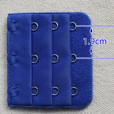 3-Row 3-Hook Bra Extender with Stainless Steel Hooks for Bras, Adjustable Extra Length Soft Velvet Back Closure (Multi Colors)