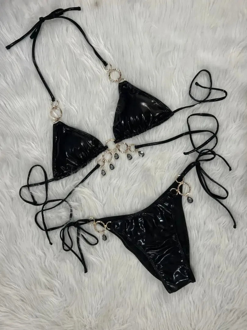 New 2026 Luxury Rhinestones String Bikinis Set Women Summer Beach 2 Piece Swimsuit Female Triangle Swinwears