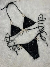 New 2026 Luxury Rhinestones String Bikinis Set Women Summer Beach 2 Piece Swimsuit Female Triangle Swinwears