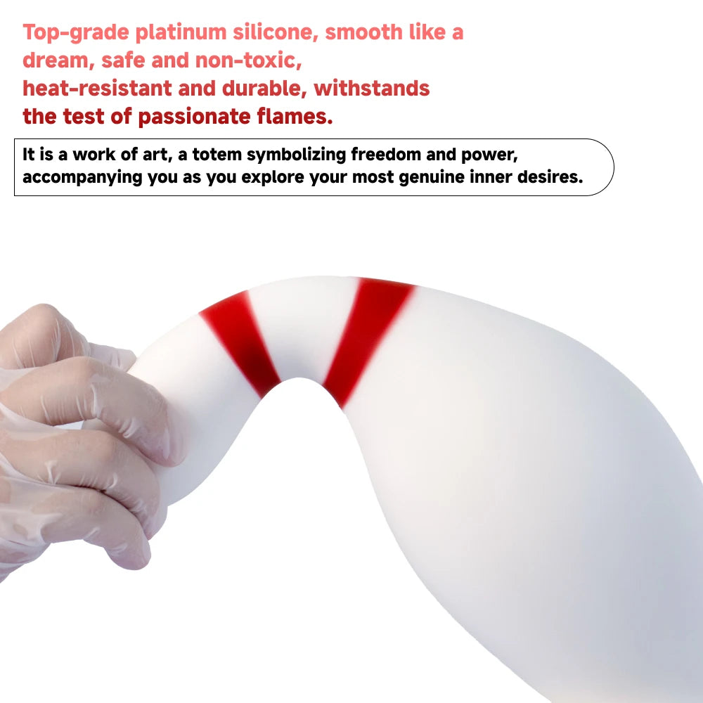 Liquid Silicone Bowling Pin Butt Plug Comfortable Anal Plug Anus Dilator Prostate Massager Adult Toys for Men Women Gay Couple