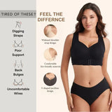 Women's Posture Correction Bras Seamless Wireless Push Up Bralette with Cross Back Support Female Lingerie