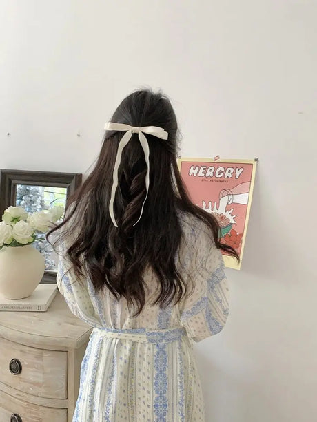 Sweet, Fresh, And Retro Striped Floral Nightgown and Pajamas for Women: Long-Sleeve Bathrobe and Loungewear for Spring and Fall