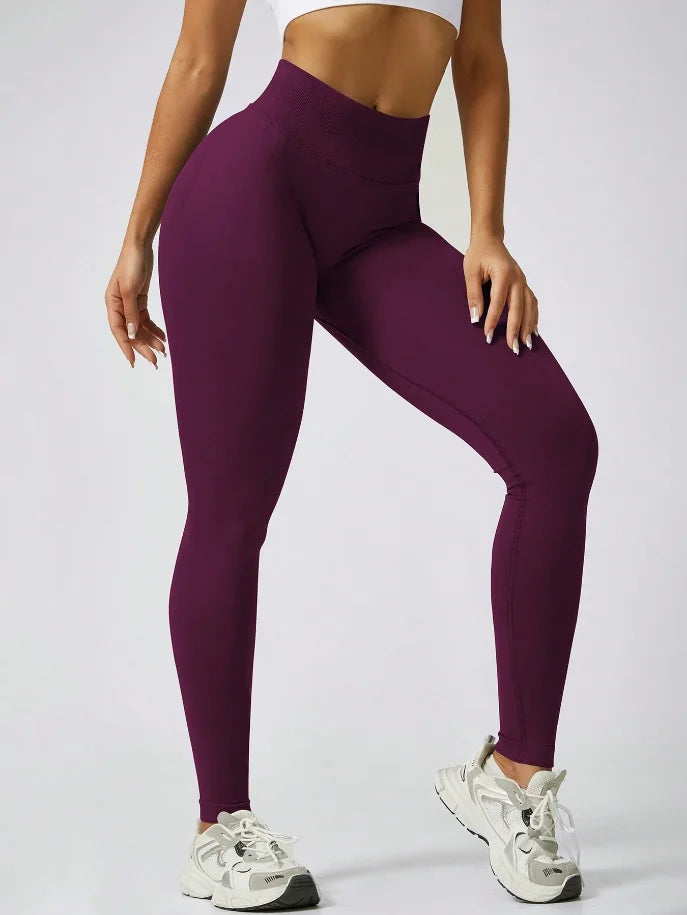 Women's Gym Tight Pants Seamless Yoga Pants Hip Lifting Workout Leggings Fitness Running Compression Sports Tights