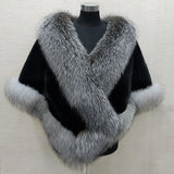 White Fur Shawl Women's  Jacket  Autumn Winter Faux Mink Fox Fur Dress Cheongsam Cloak Coats New 2026 Thicken Warm Short Outwear