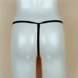 Sexy Massage Pearls Thong Women Panties Open Crotch G-string Erotic Lingerie Woman High Stretch Plus Size T Back Sex Accessories