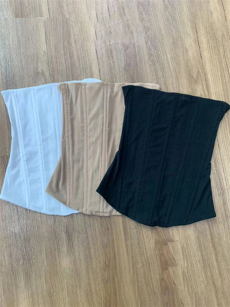 Tossy Mesh Backless Summer Vest Female Elegant Luxury Patchwork Strapless Solid Slim Streetwear Inner Sexy Y2k Tank Top Women's