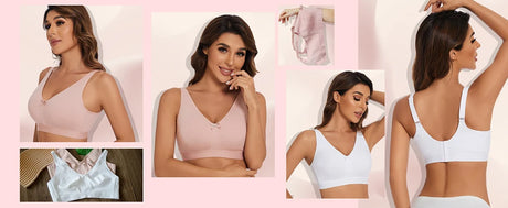 Sheroine Plus Size Women Wireless Bras Full Coverage Soft Seamless Underwear Breathable Lingerie Non-Padded Comfort Bra