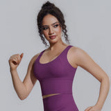 Women Summer Yoga Bra Underwear Shockproof Bra Sports Running Beautiful Back V Shaped Fitness Yoga Tank Top Bra with Chest Pad ﻿
