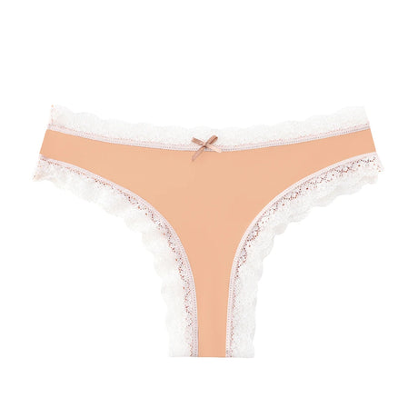 BZEL Women's Lace Floral Thongs Sexy Leopard Breathable Panties Low Waist G-String Female Fashion Underwear Cozy T-Back Lingerie