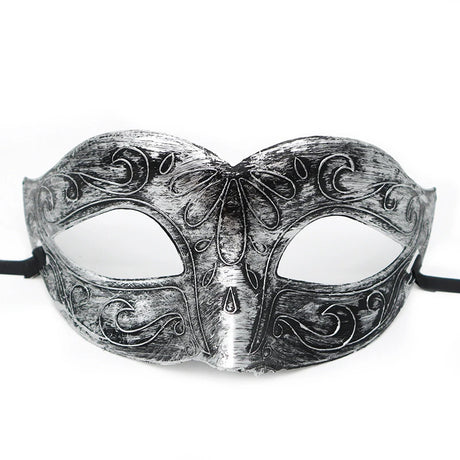 1PC Masquerade Mask Vintage Prince Mask Black Antique Copper Half Face Mask Plastic Retro Crown Masks Women Party Decoration