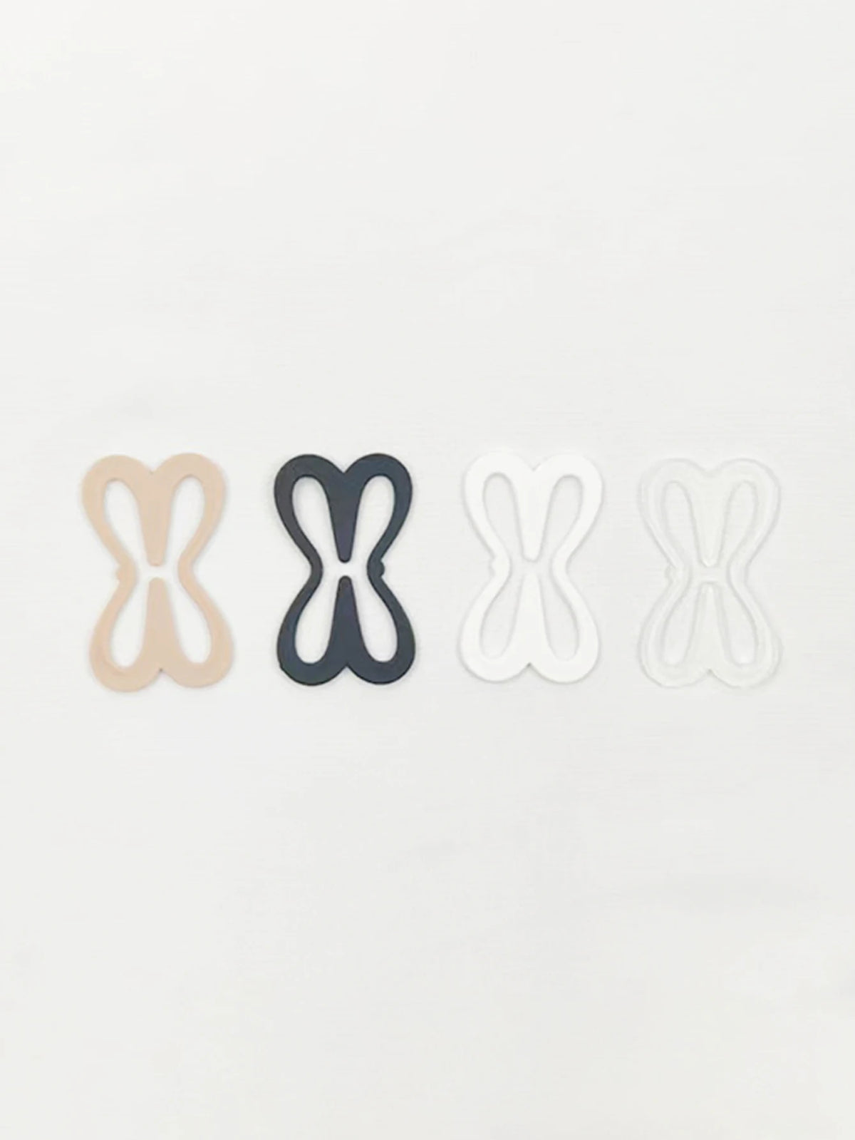 Multiple dragonfly shaped invisible underwear anti slip buckles, cross shoulder strap buckles, bra invisible buckles
